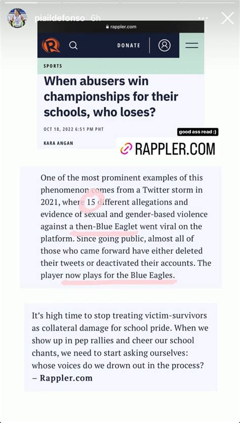 ildefonso scandal|Pia Ildefonso Takes a Swipe at Ateneo Star Player Forth .